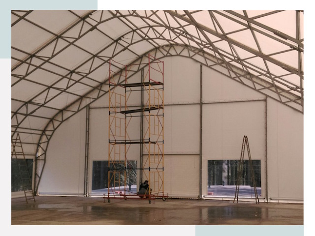 Шатровые ангары в Ржеве