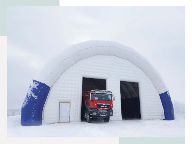 Мобильные ангары в Ржеве