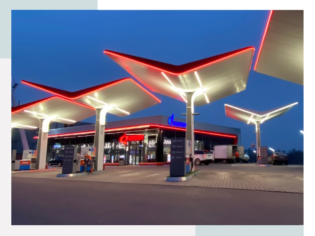 Навесы для АЗС в Ржеве