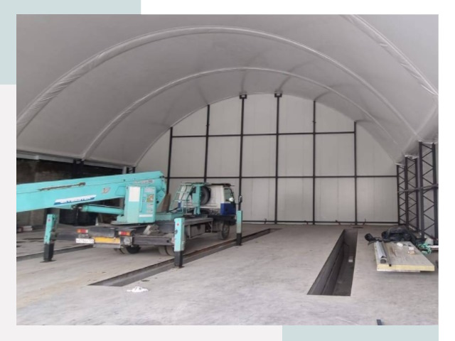 Внутреннее оснащение ангаров в Ржеве