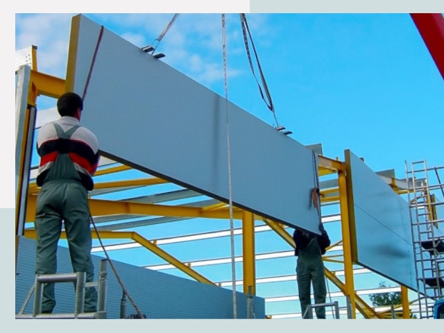 Монтаж сэндвич-панелей в Ржеве от 617 руб.